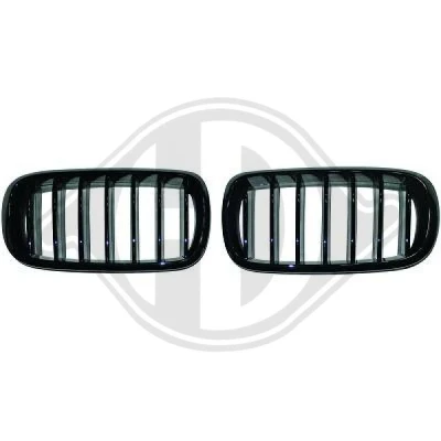 Kuva DIEDERICHS HD Tuning 1293440 Etusäleikkö Kiiltävä, Musta BMW: X5