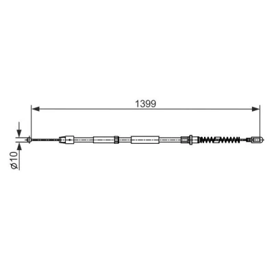 Kuva BOSCH 1 987 482 539 Käsijarruvaijeri 1399