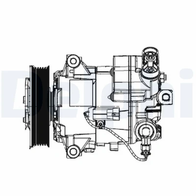 Kuva DELPHI TSP0155948 Ilmastoinnin Kompressori 6CVC PAG 46 kompressoriöljyllä OPEL: Insignia A Sports Tourer, Astra J Tourer