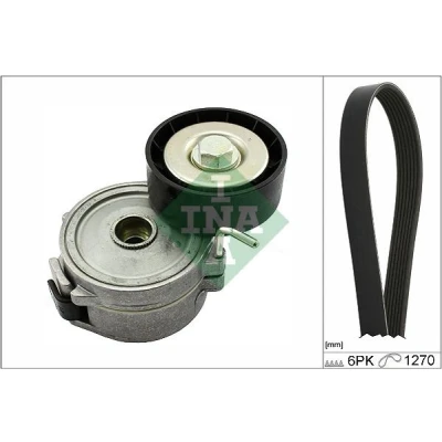 Kuva INA 529 0315 10 Moniurahihnasarja Tarkasta laturin liikkuvuus ja vaihda tarvittaessa. FORD: Focus Mk3 Van / Farmari, Mondeo 5 Kombi, S Max Mk2