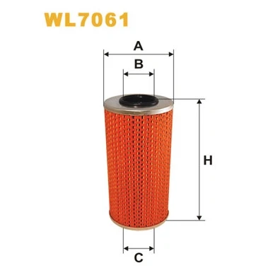 Kuva WIX FILTERS WL7061 Öljynsuodatin Suodatinpanos MERCEDES BENZ: Sprinter 3 T Bussi, E sarja modell, C Sedan, SSANGYONG: Musso SUV, MAN: TGL