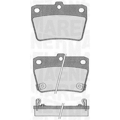 Kuva MAGNETI MARELLI 363916060578 Jarrupalat akustisella kulumavaroittimella TOYOTA: RAV4 II SUV, I SUV