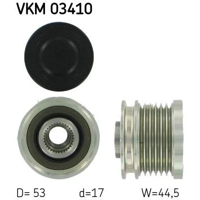 Kuva SKF VKM 03410 Laturin Vapaakytkin 44,5 FORD: Focus 2 Kombi, S Max Mk1, MONDEO 3 Kombi