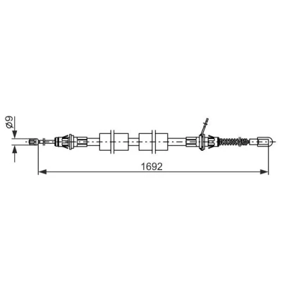 Kuva BOSCH 1 987 482 925 Käsijarruvaijeri 1692, 842 CHRYSLER: VOYAGER 4