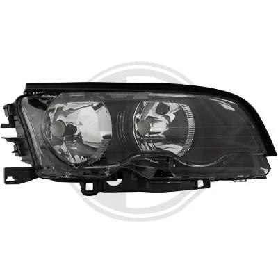 Kuva DIEDERICHS 1214182 Ajovaloumpio Oikea H7/H7 Musta Valokorkeussäätimen moottorilla BMW: 3 Coupe