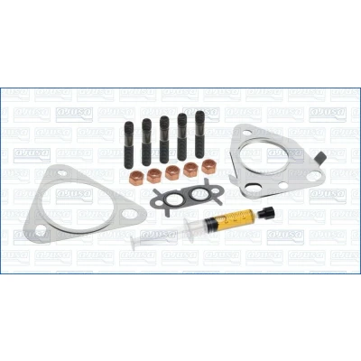 Kuva AJUSA JTC11592 Asennussarja Turboahdin syringe with oil Tiivisteillä asennusohjeella RENAULT: LAGUNA 2 Grandtour