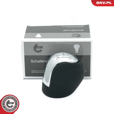 Kuva ESEN SKV 63SKV094 Vaihdekepin nuppi 6 vaihteinen PU (polyuretaani), Nahka