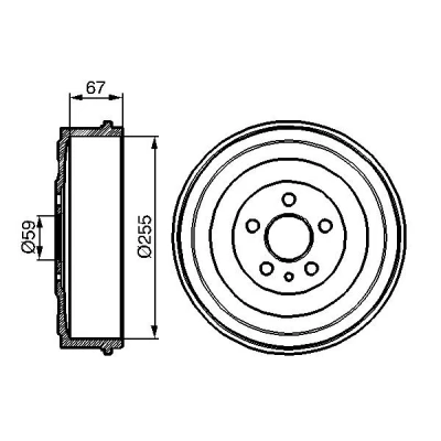 Kuva BOSCH 0 986 477 144 Jarrurumpu 298 Taka akseli FIAT: Scudo I Farmari