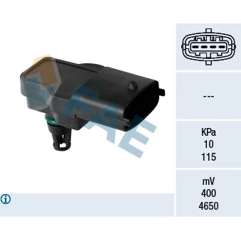 Kuva Tunnistin, imusarjapaine FIAT, JEEP, LANCIA, PROTON OE 02411082, 2411082, 3602035 37K