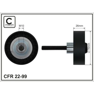 Kuva Ohjainrulla, moniurahihna AUDI, SEAT, SKODA, VW OE 1J0 145 276, 276B, 6QD 276