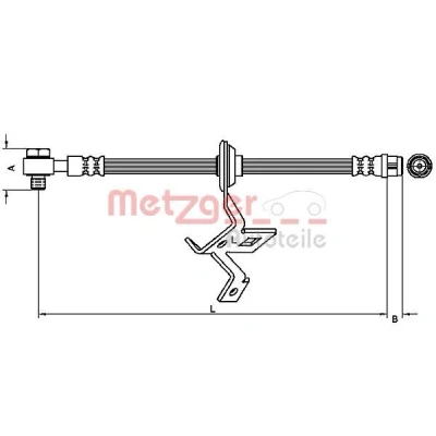 Kuva METZGER 4116209 Jarruletku 527 Banjo M10x1 MERCEDES BENZ: ML sarja