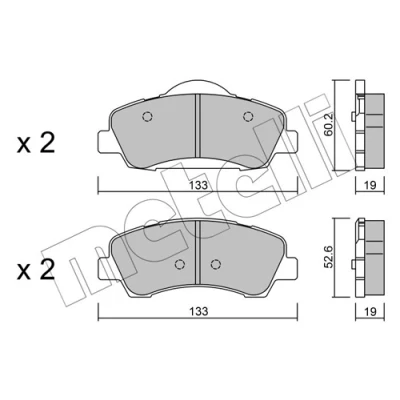 Kuva Jarrupalasarja, levyjarru METELLI 22 0982 0