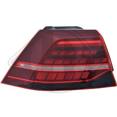 Kuva DIEDERICHS 2217191 Takavalot Vasen Uloin osa LED Sävytetty Lampun kannalla VOLKSWAGEN: Golf 7
