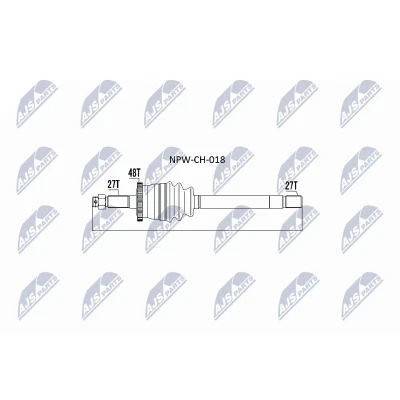 Kuva NTY NPW CH 018 Vetoakseli Etuakseli, vasen 591