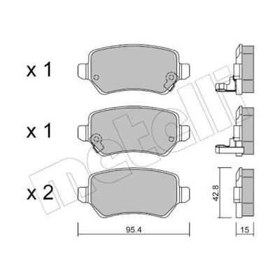 Kuva Jarrupalasarja, levyjarru METELLI 22 0542 0