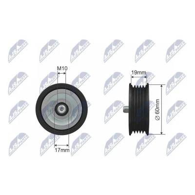 Kuva Ohjainrulla, moniurahihna HYUNDAI, KIA OE 252872A000, 25287 2A000, 252872A100