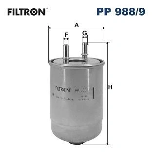 Kuva FILTRON PP 988/9 Polttoainesuodatin Letkusuodatin 10 RENAULT: MEGANE 3 Grandtour, Coupe,