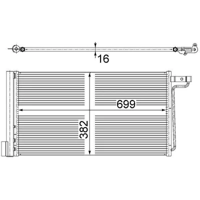 Kuva MAHLE ORIGINAL AC 29 000S Ilmastoinnin Lauhdutin Vedenerottimella 680 FORD: FOCUS 3 Turnier, C Max 2,