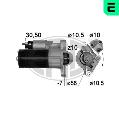 Kuva Käynnistin VOLVO S60 II, S80 V60 I, V70 III, XC60 SUV XC70 XC90 I OE 3066 7299, 30667299, 36000041
