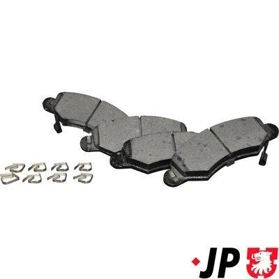 Kuva JP GROUP 1263603010 Jarrupalat Etuakseli akustisella kulumavaroittimella SUZUKI: IGNIS I, Wagon R+ II Hatchback, 2, OPEL: Agila A