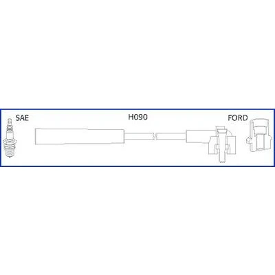 Kuva HITACHI 134673 Sytytysjohto FORD: Escort 6, FIESTA 3, ORION 3