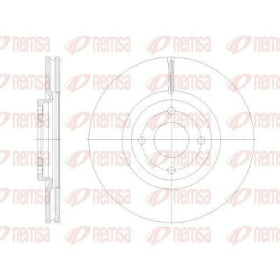 Kuva REMSA Jarrulevy Etuakseli 300mm 25mm 4 Tuuletettu 62531.10 2147409,GN151125CA Jarrulevyt