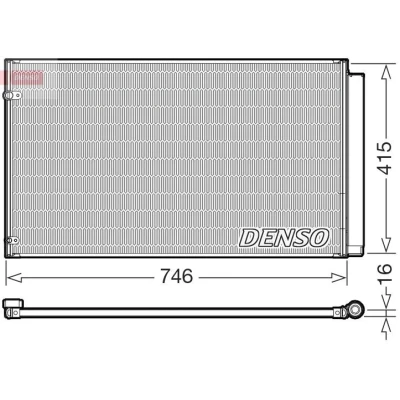 Kuva Lauhdutin, ilmastointilaite DENSO DCN51017