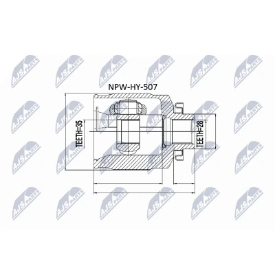 Kuva NTY NPW HY 507 Vetonivel Vaihteiston puoli KIA: SORENTO 1