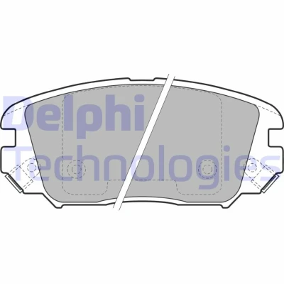 Kuva DELPHI LP1974 Jarrupalat akustisella kulumavaroittimella Huudonvaimennuspellillä Ilman tarvikkeita HYUNDAI: SONATA V, 6