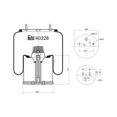 Kuva FEBI BILSTEIN 40328 Metallipalje, ilmajousitus