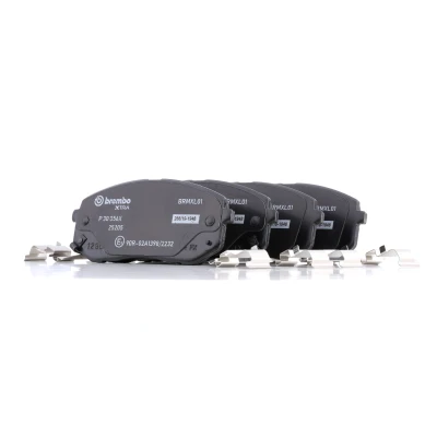 Kuva BREMBO P 30 056X Jarrupalat akustisella kulumavaroittimella Huudonvaimennuspellillä Tarvikkeilla KIA: Sportage IV, Optima / K5 Sportswagon