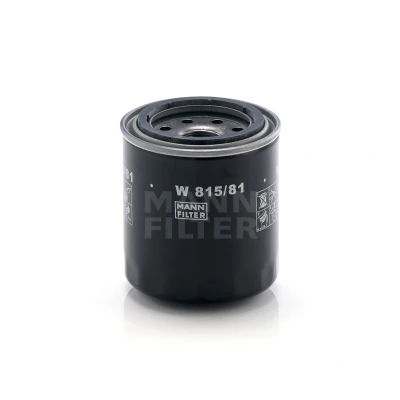 Kuva MANN FILTER W 815/81 Öljynsuodatin M 22 X 1.5 yhdellä peruutuksenestoventtiilillä Ruuvattava suodatin HONDA: CIVIC 3 Hatchback, CRX 1
