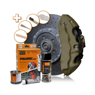 Kuva FOLIATEC 2189 Jarrusatulamaali aerosoli 400, 125, 50 tummanvihreä