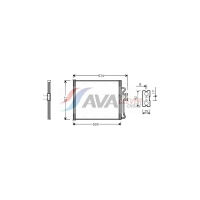 Kuva PRASCO BW5214 Ilmastoinnin Lauhdutin 15,5 13,8 Alumiini 500 BMW: 7