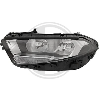Kuva DIEDERICHS 1683081 Ajovaloumpio Vasen H7/H7 Halogeeni Päiväajovalolla (LED) Valokorkeussäätimen moottorilla, polttimoilla