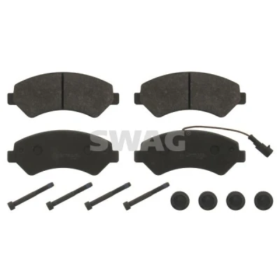 Kuva SWAG 62 91 6840 Jarrupalat Etuakseli Sis. kulumisenilmaisimen Kiinnitysmateriaalilla FIAT: Ducato III Flatbed Kuorma auto / Alusta
