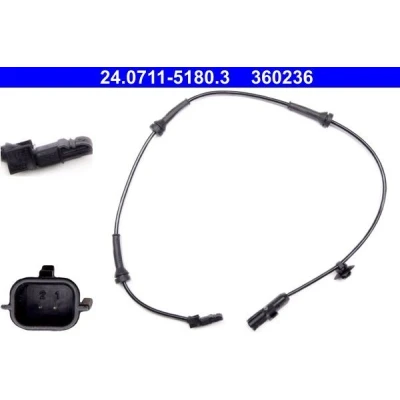 Kuva ATE 24.0711 5180.3 ABS Anturi 720 RENAULT: SCENIC 2, MEGANE 2 Stufenheck, Kombi