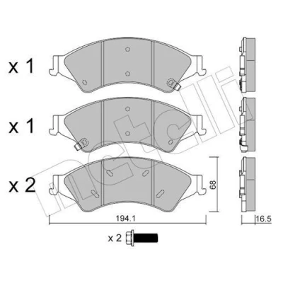 Kuva Jarrupalasarja, levyjarru METELLI 22 0971 0