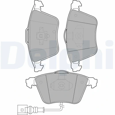 Kuva Jarrupalasarja, levyjarru, Etuakseli AUDI, SEAT, SKODA, VW OE 1K0 698 151B, 1K0698151B