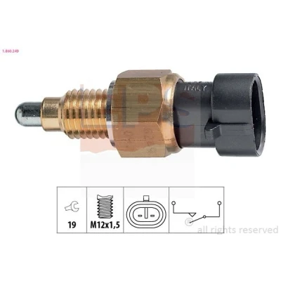 Kuva EPS 1.860.249 Peruutusvalon Kytkin Made in Italy OE Equivalent FIAT: Ducato III Bussi, Van, PEUGEOT: Boxer OPEL: Corsa D Hatchback