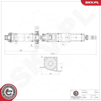 Kuva Vetoakseli ESEN SKV 76SKV131