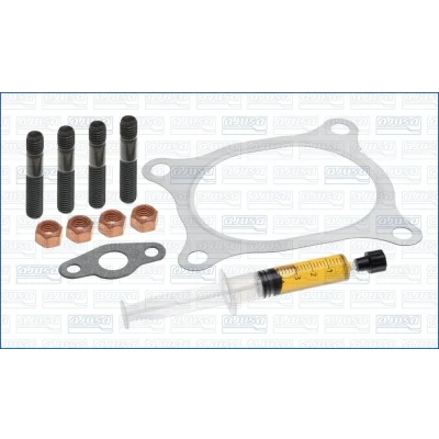 Kuva AJUSA JTC11555 Asennussarja Turboahdin with studs, syringe oil Tiivisteillä asennusohjeella
