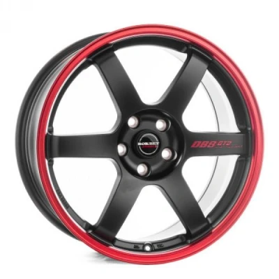 Kuva BORBET DB8GT2 Black Matt Rim Red 8.5x19 5/114.3 ET40 B72.5 Alumiinivanteet