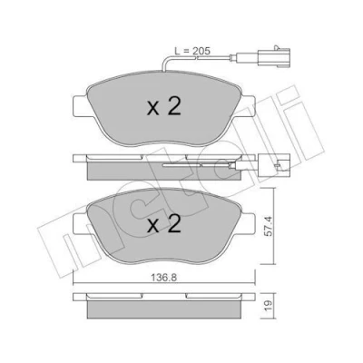 Kuva Jarrupalasarja, levyjarru METELLI 22 0322 3