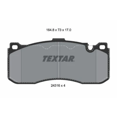 Kuva TEXTAR 2431601 Jarrupalat Kulumisenilmaisemelle BMW: 3 Touring, Coupe, Sedan, MINI: Hatchback