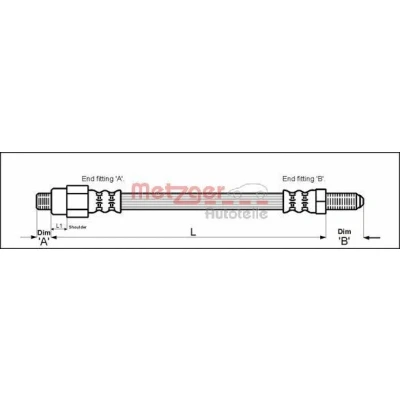 Kuva METZGER 4113239 Jarruletku 355 M3/8 x 24