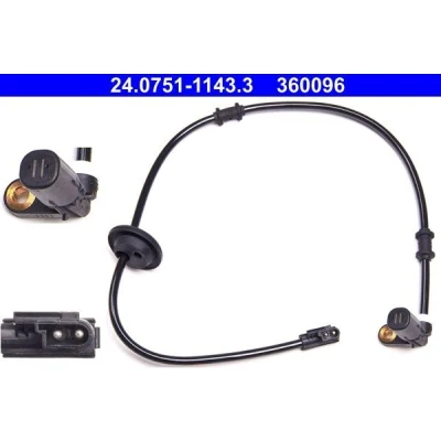 Kuva ATE 24.0751 1143.3 ABS Anturi 621 MERCEDES BENZ: C sarja T modell, Sedan, CLK Coupe