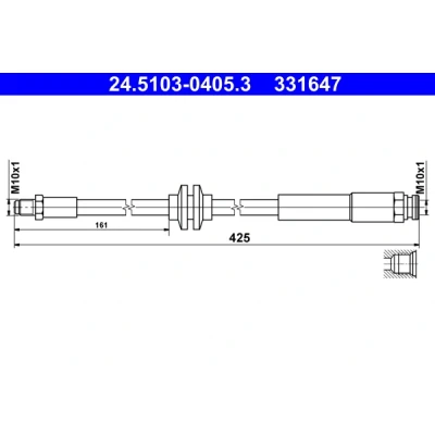 Kuva ATE 24.5103 0405.3 Jarruletku 425 M10x1 OPEL: Corsa E Hatchback
