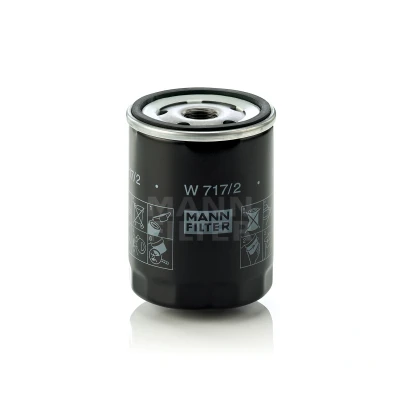Kuva MANN FILTER W 717/2 Öljynsuodatin 3/4 16 UNF 2 peruutuksenestoventtiilillä Ruuvattava suodatin FIAT: 127 Hatchback, 131 Sedan, Tempra Sedan
