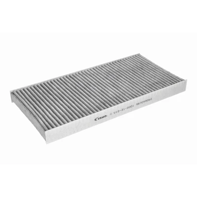 Kuva VEMO V10 31 0001 Raitisilmasuodatin Aktiivihiilisuodatin, Suodatinpanos 259mm 174mm 30mm VOLKSWAGEN: ID.3, ID.4, ID.5, AUDI: Q4 SUV